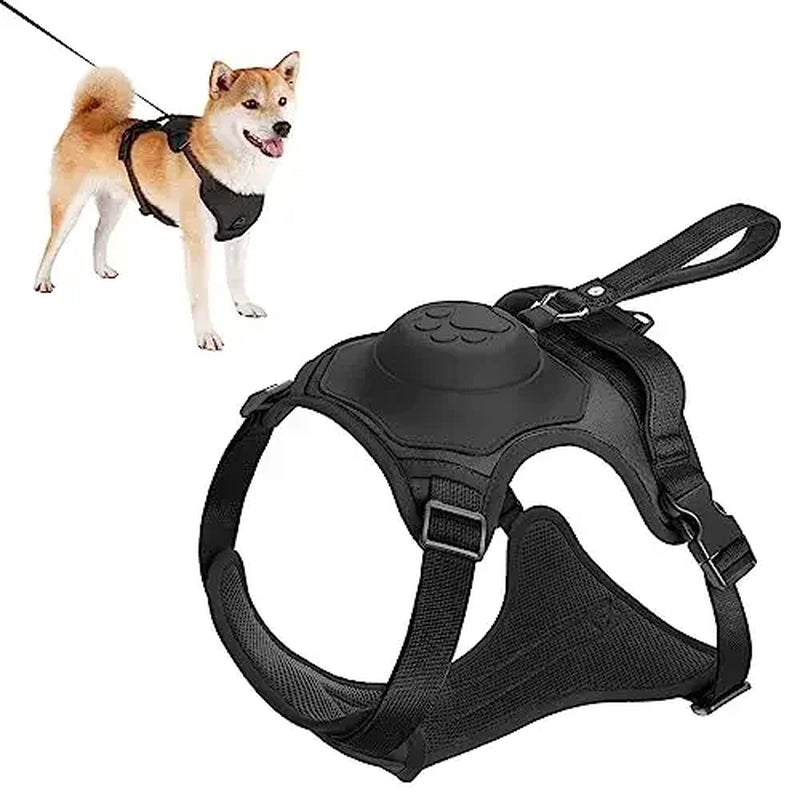 "πΎ Ultimate Dog Walk Combo: Harness & Retractable Leash Set! π Anti-Burst, Flexible, Breathable - Perfect for Daily Walks!"